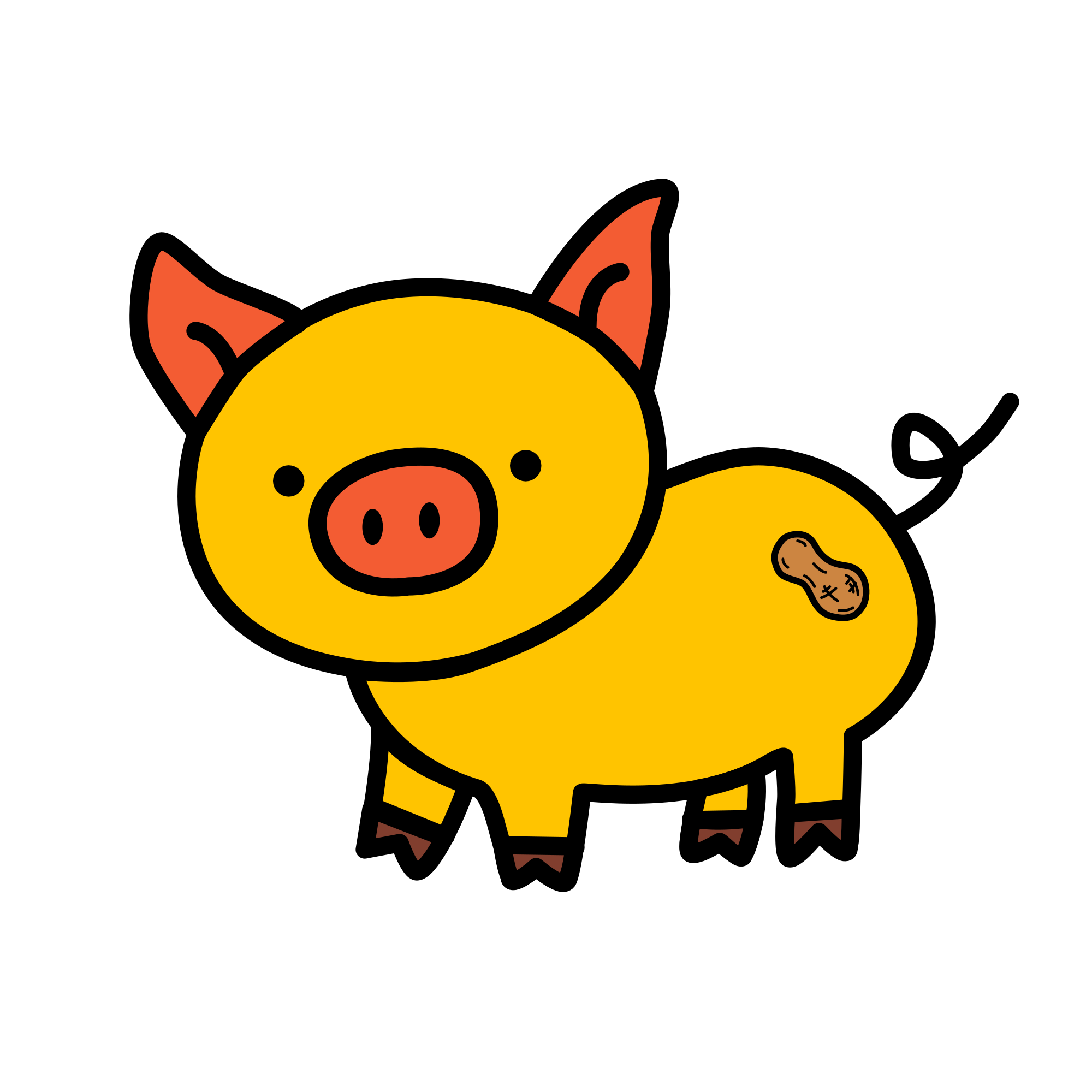 Peanut the pig